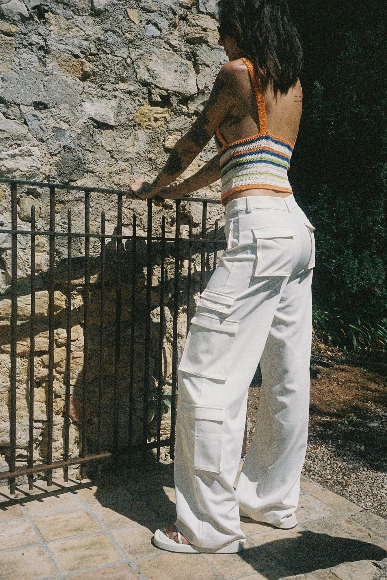 Susanna Wurz X NA-KD Pocket Detail Cargo Trousers - Image 2