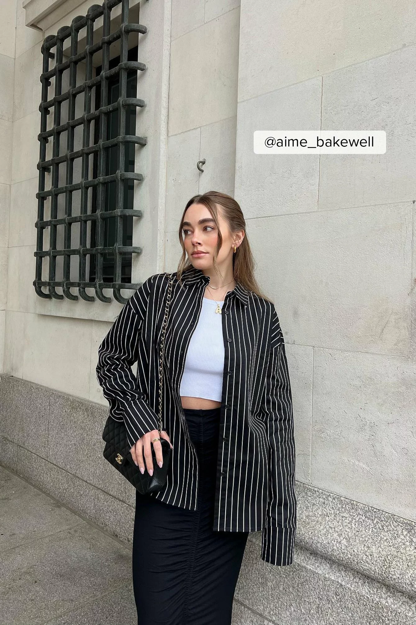 NA-KD Trend Oversize Striped Cotton Shirt