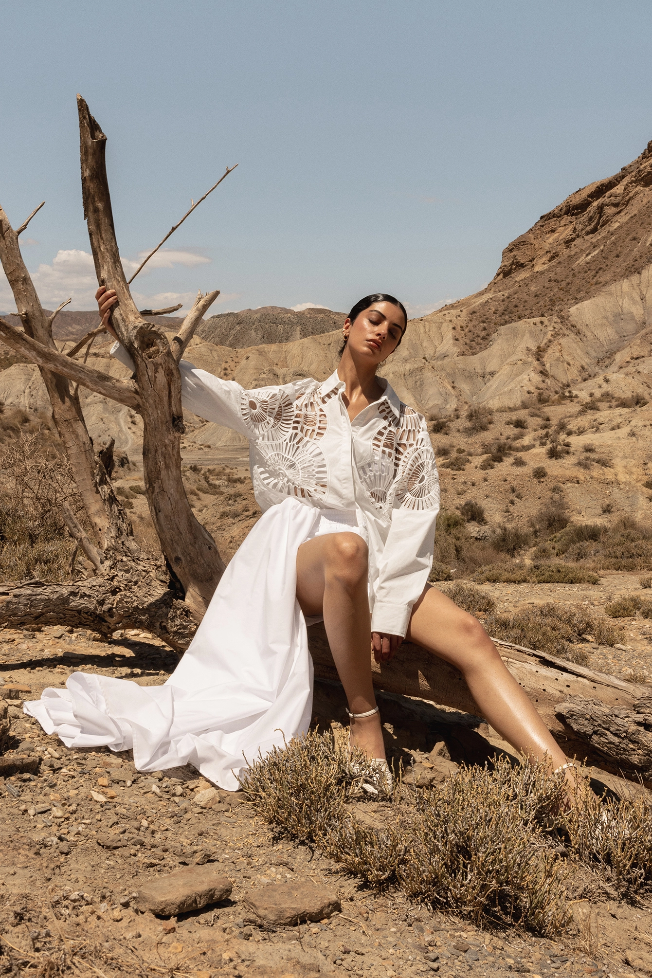 NA-KD Anglaise Front Shirt - Image 6