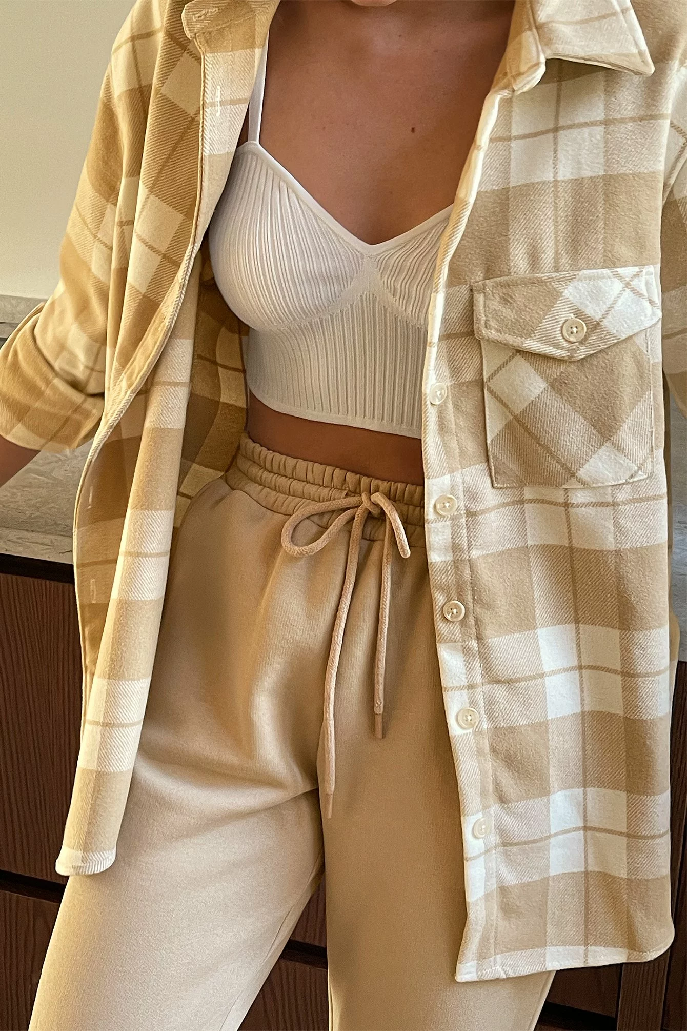 Anika Teller X NA-KD Oversized Checkered Overshirt - Image 5