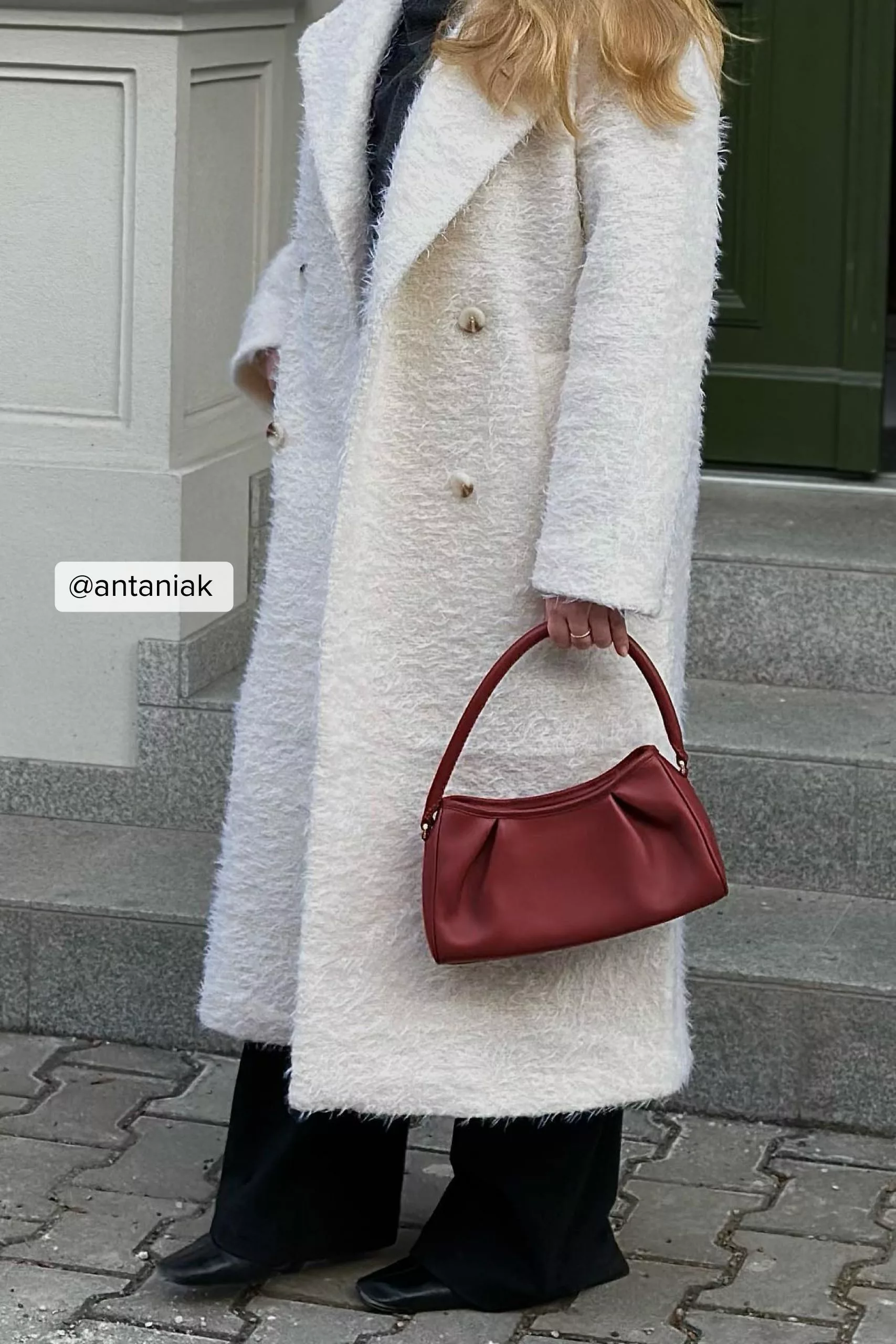 NA-KD Trend Double Buttoned Hairy Coat