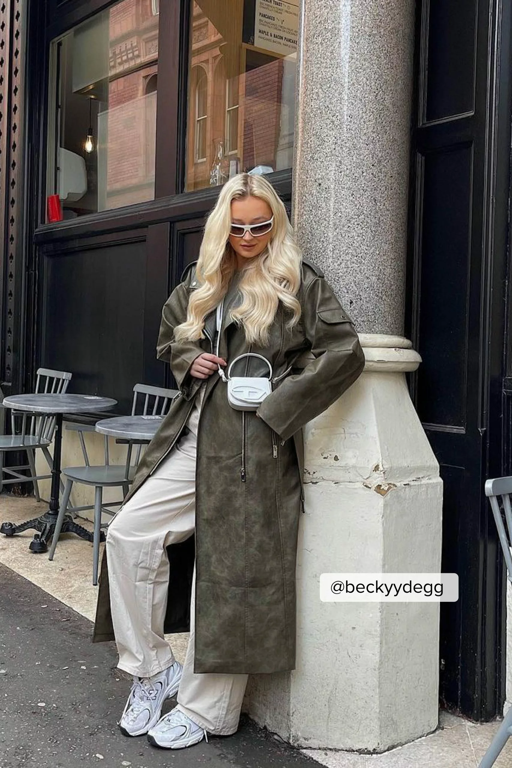 Picked By Hanna Schönberg Maxi Biker PU Jacket - Image 6