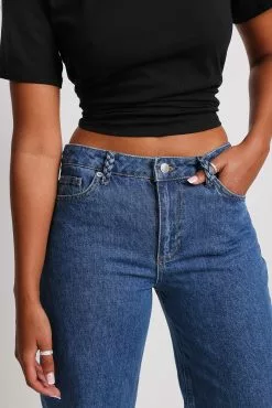 NA-KD Belt Loop Detailed Denim