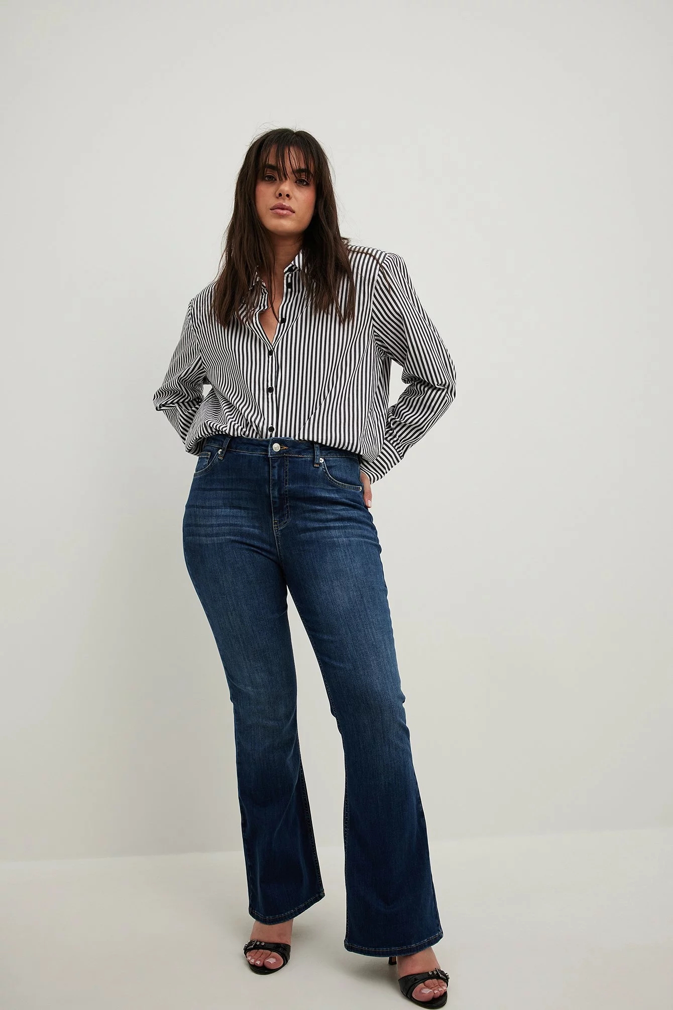 NA-KD Flared High Waist Stretch Jeans - Image 14