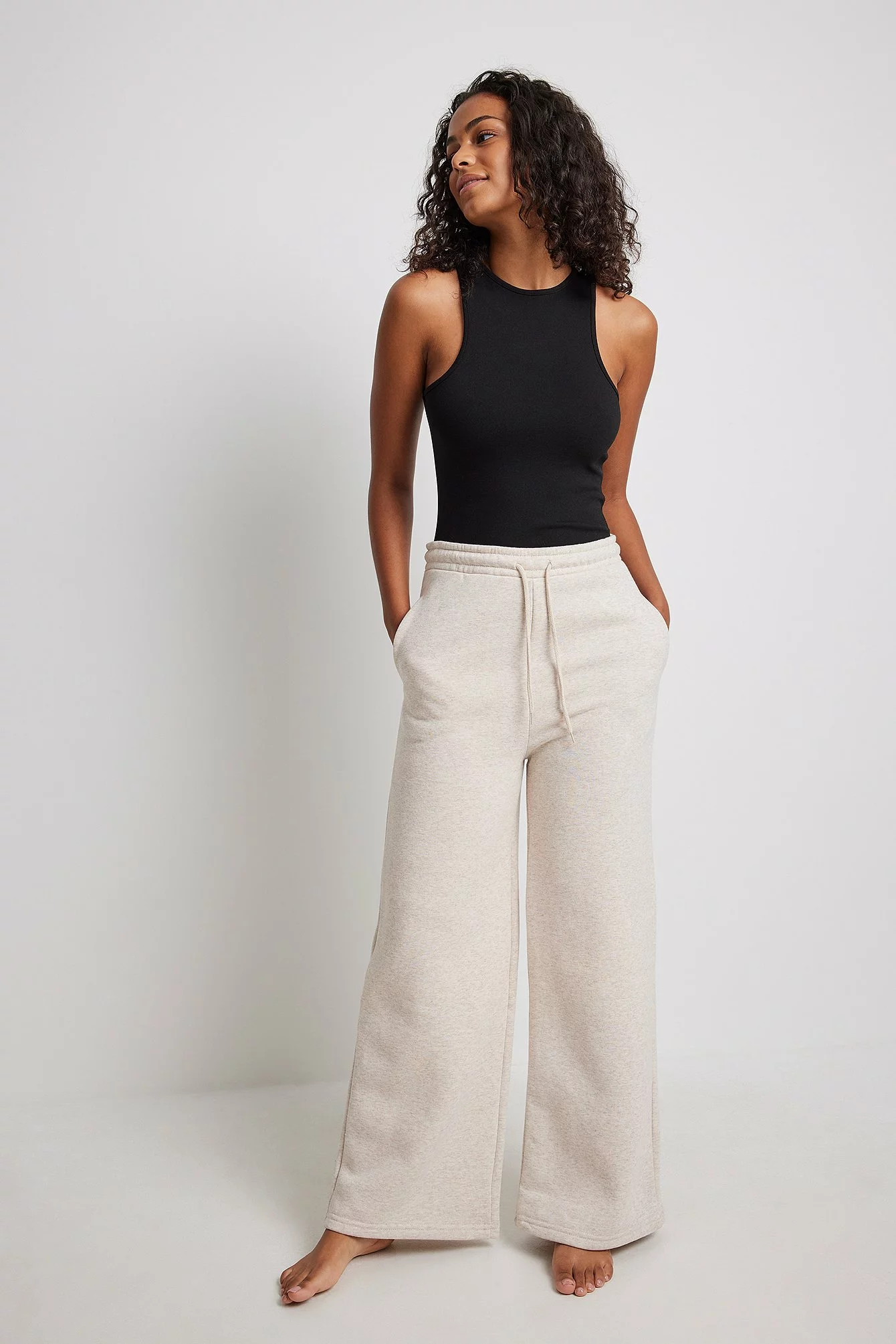 NA-KD Brushed Straight Leg Sweatpants - Image 5
