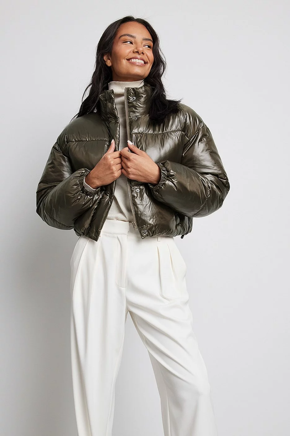 NA-KD Trend Cropped Padded Jacket