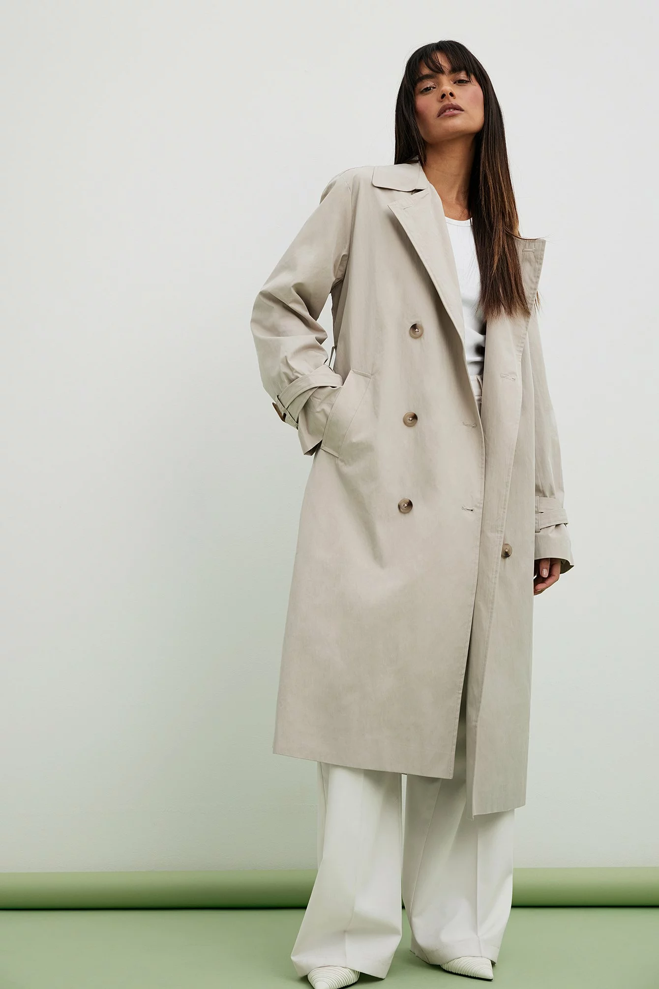 NA-KD Double Buttoned Trenchcoat - Image 8