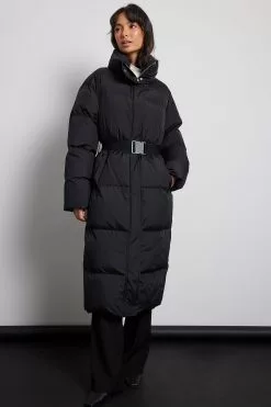 NA-KD Future Down Blend Padded Belted Long Jacket