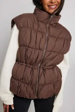 Lisa & Lena For NA-KD Drawstring Waist Puffer Vest