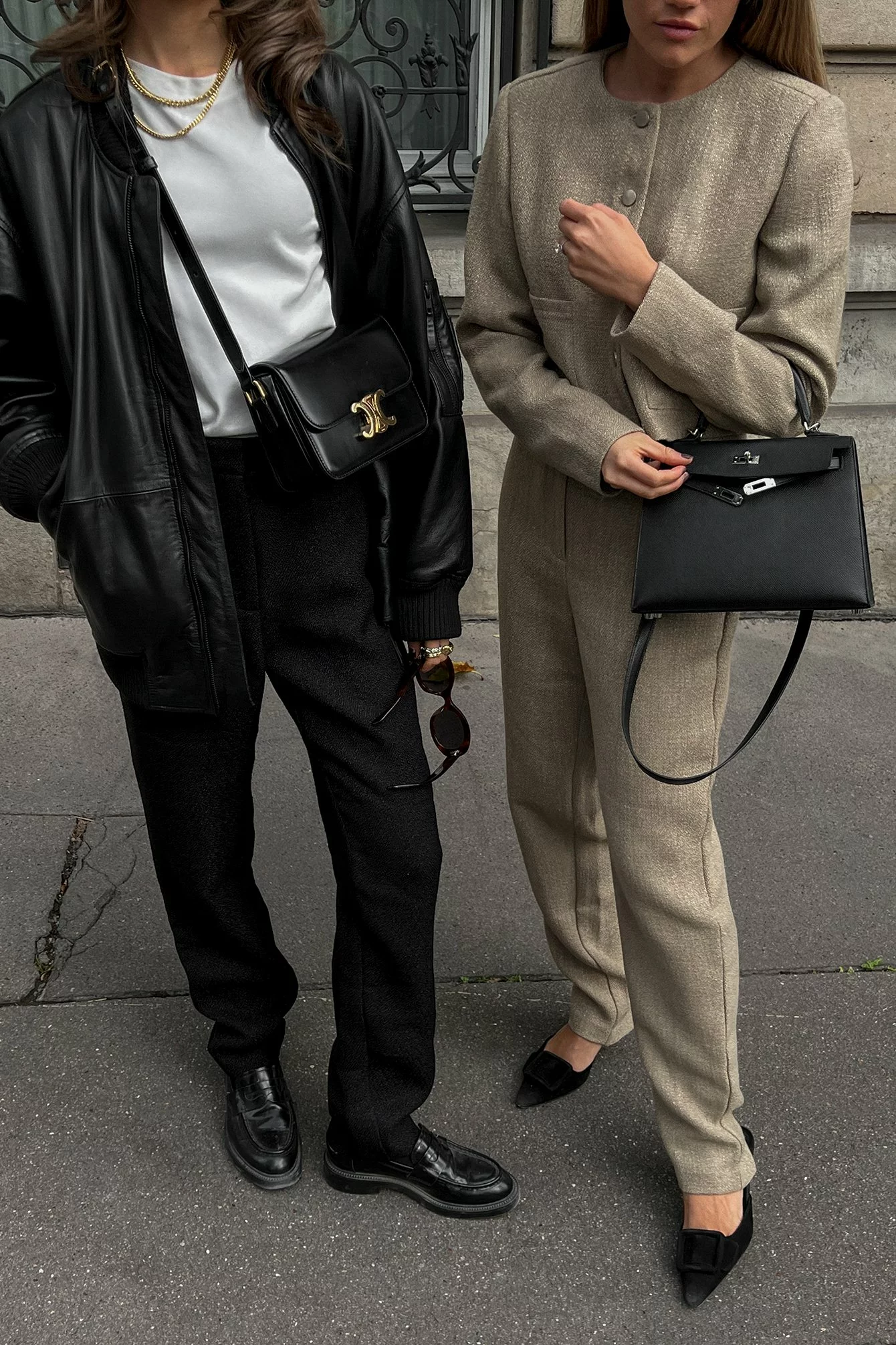 Lovisa Barkman X NA-KD Tweed Ankle Trousers