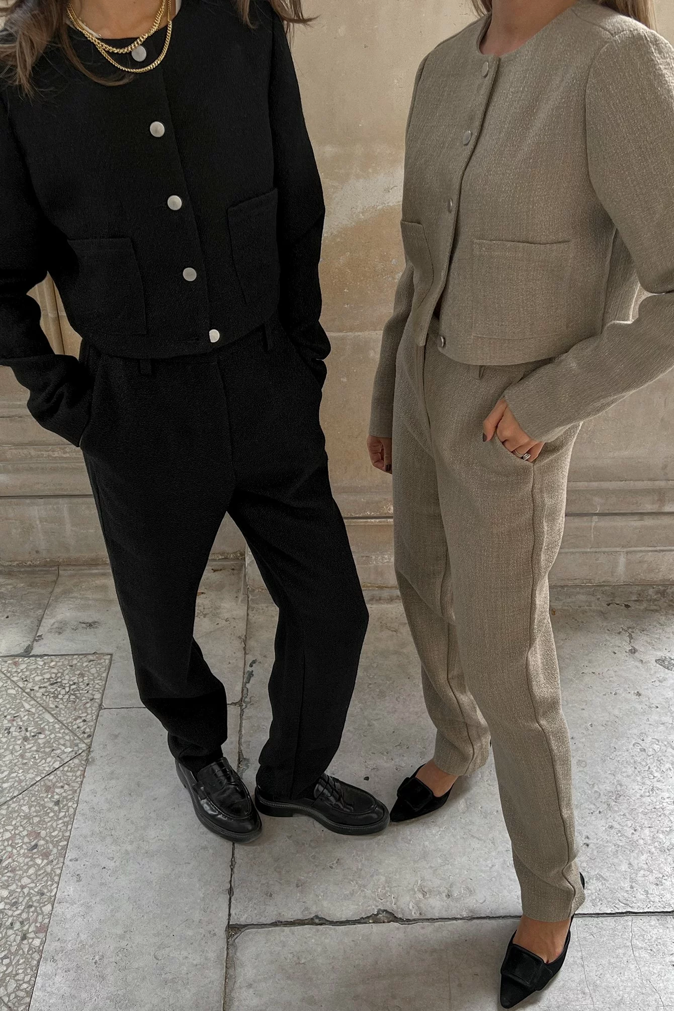 Lovisa Barkman X NA-KD Tweed Ankle Trousers - Image 10