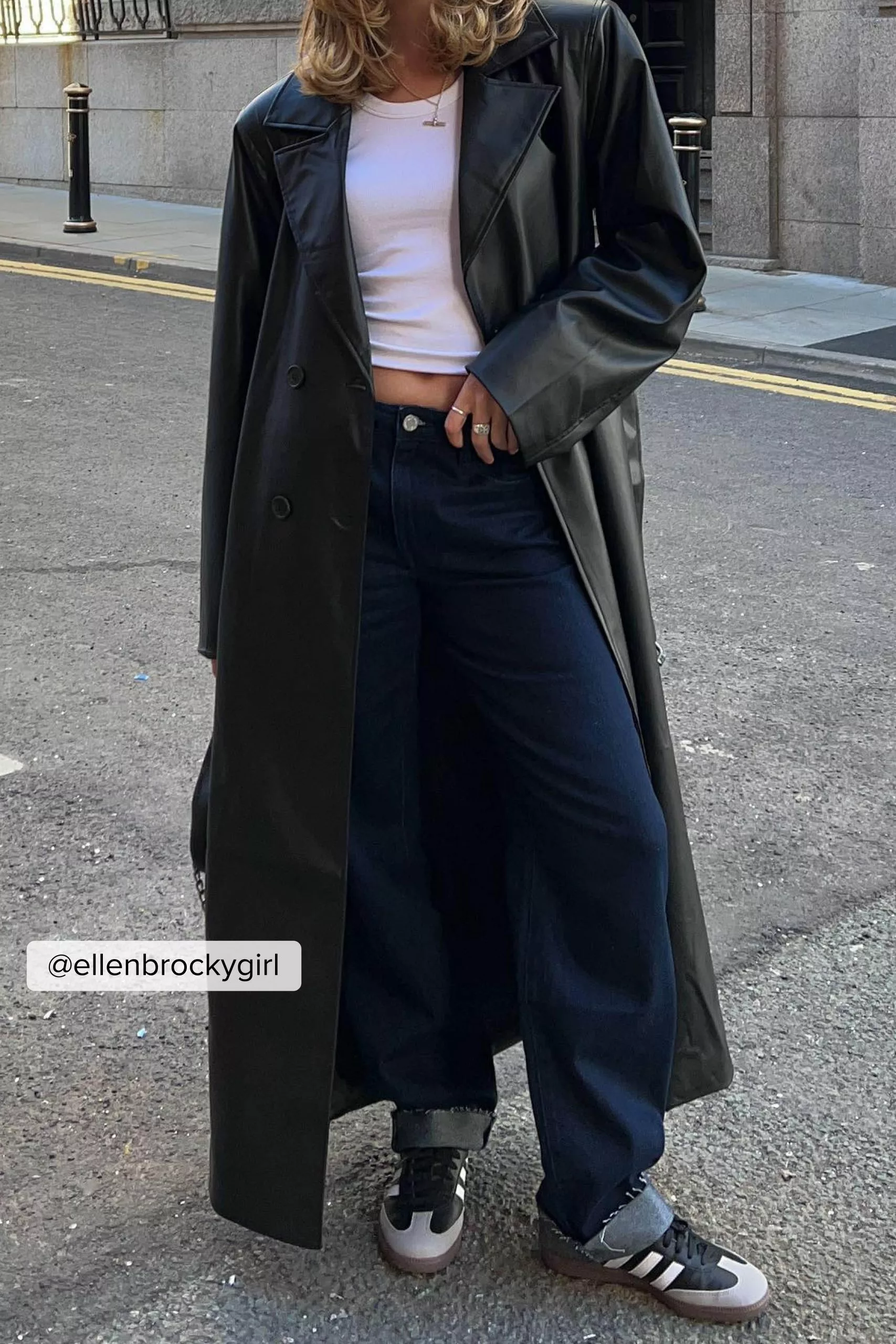 Mimi A.R X NA-KD Shoulder Padded PU Coat