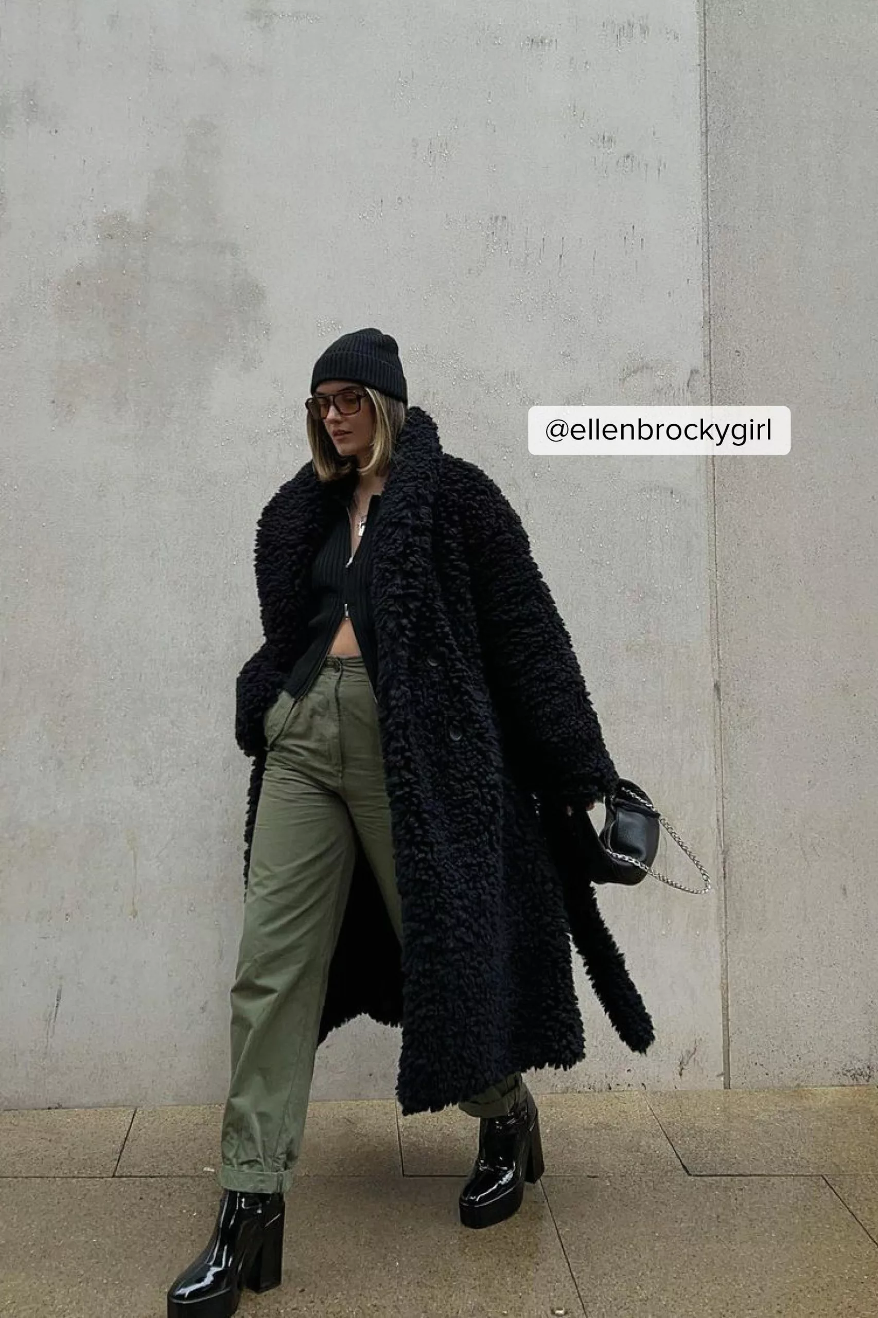 Handpicked X NA-KD Fluffy Oversized Belted Coat