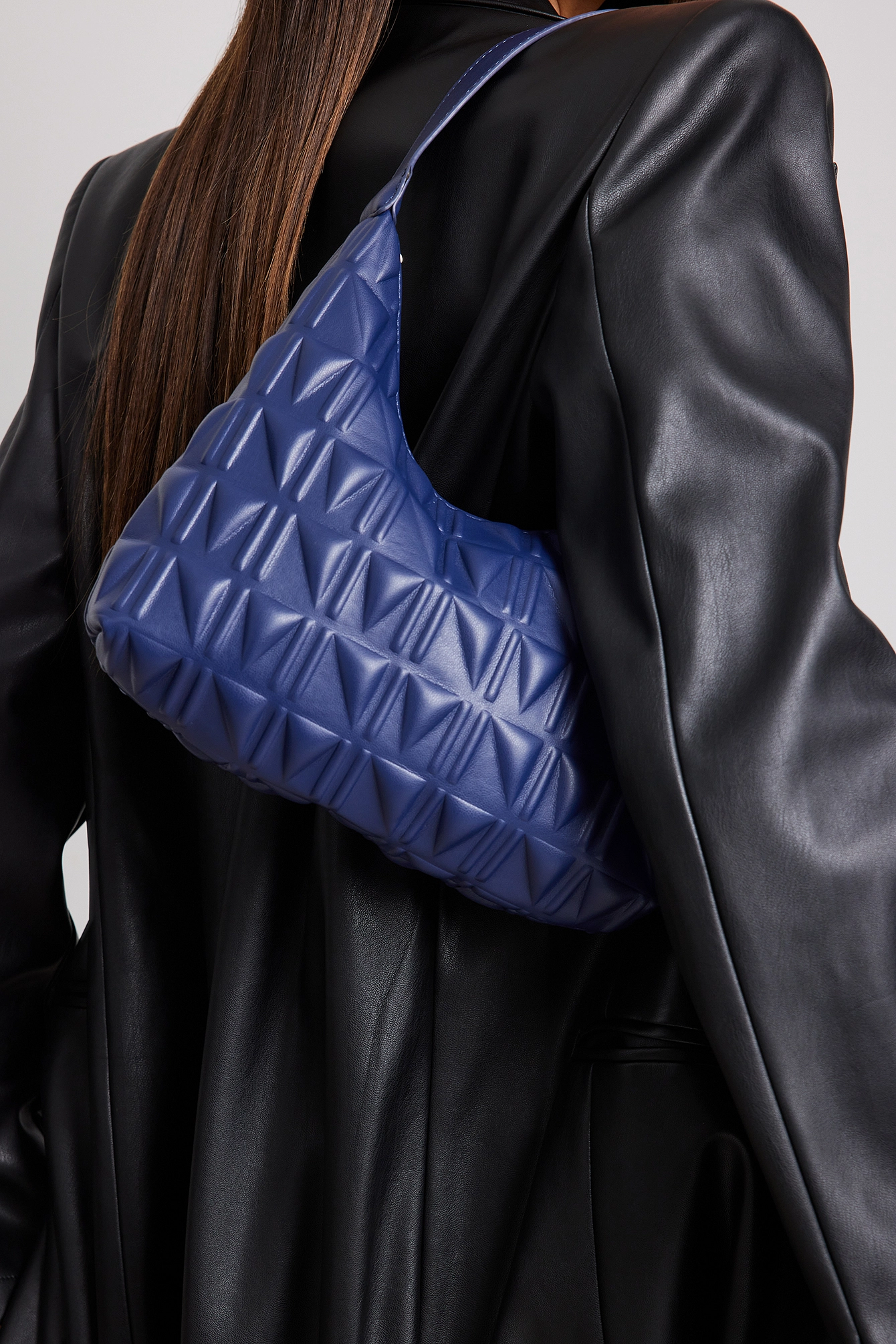 Mocean Sisters X NA-KD Embossed Baguette Bag - Image 2