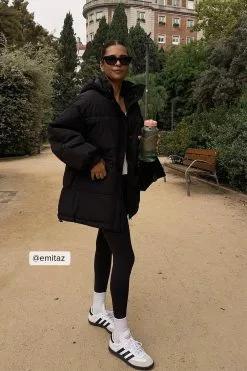 NA-KD Trend Recycled Waist Drawstring Padded Jacket