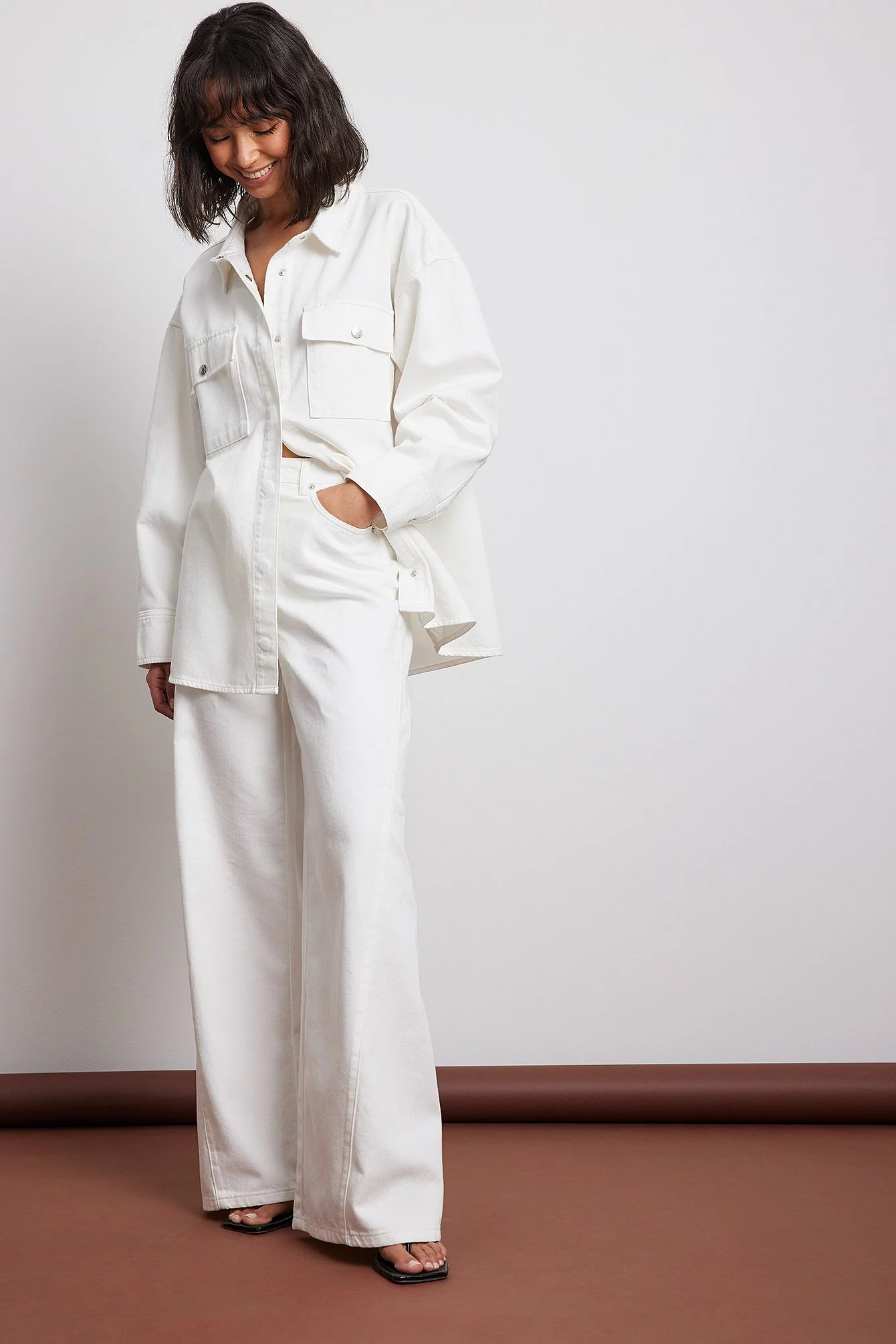 NA-KD Extra Wide Leg Denim - Image 9