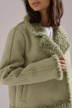 Stephsa X NA-KD Faux Suede Jacket