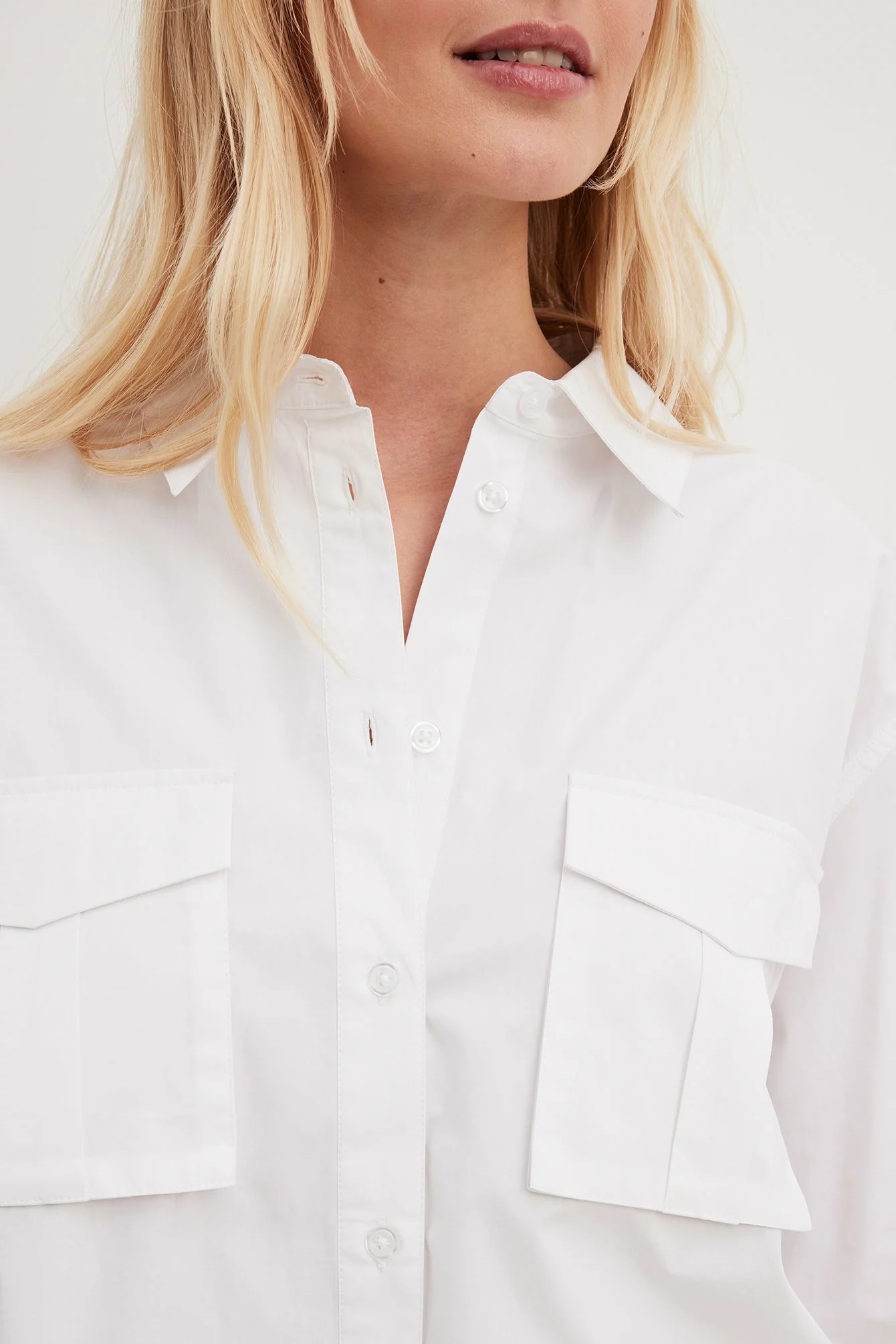 NA-KD Flap Pocket Oversized Shirt - Image 5
