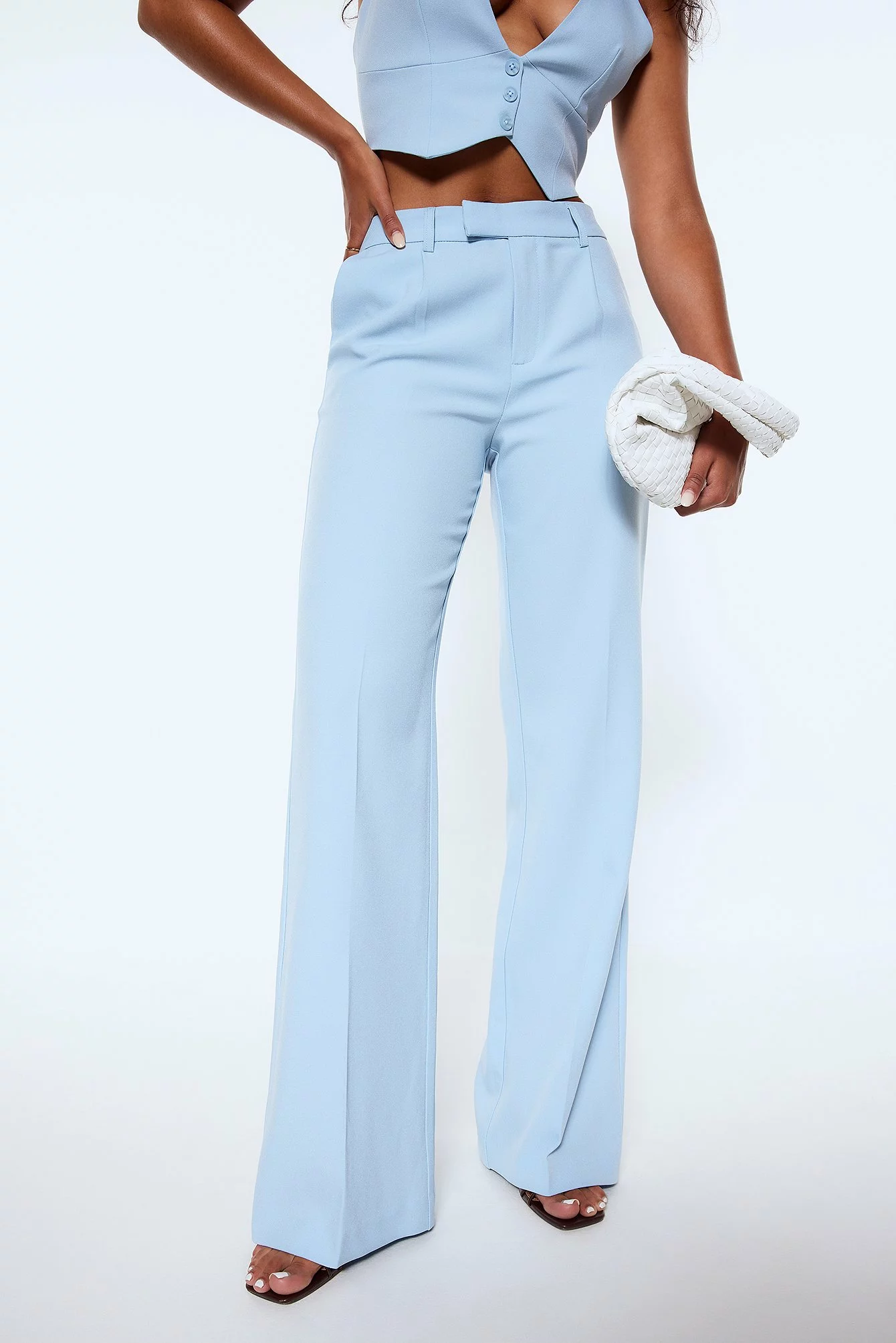Lojsan Wallin X NA-KD Flared Suit Trousers - Image 8