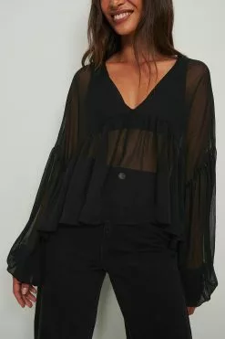 NA-KD Boho Flowy Blouse
