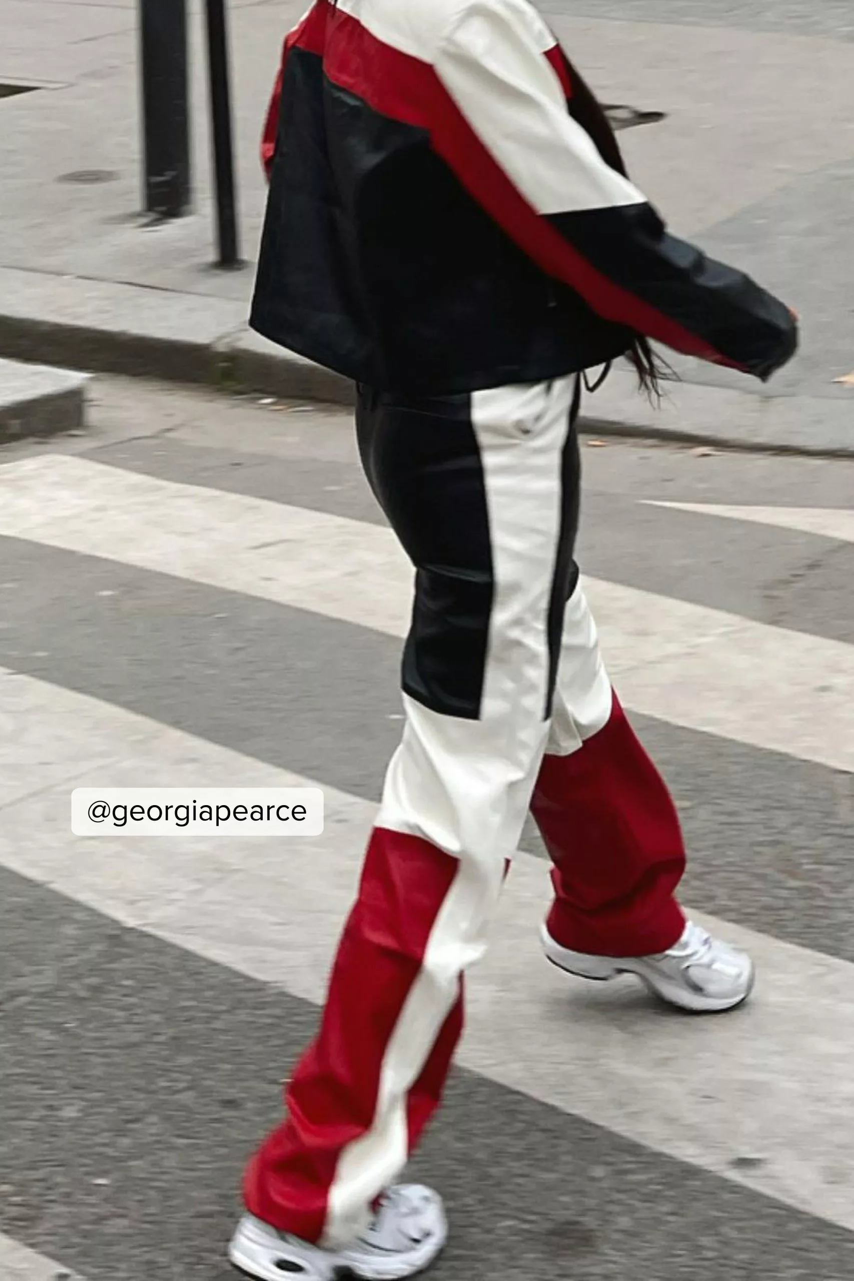 Sofia Coelho X NA-KD High Waisted PU Trousers