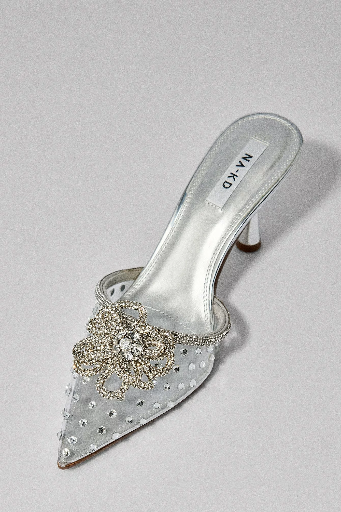 NA-KD Shoes Glittery Transparent Pumps - Image 9