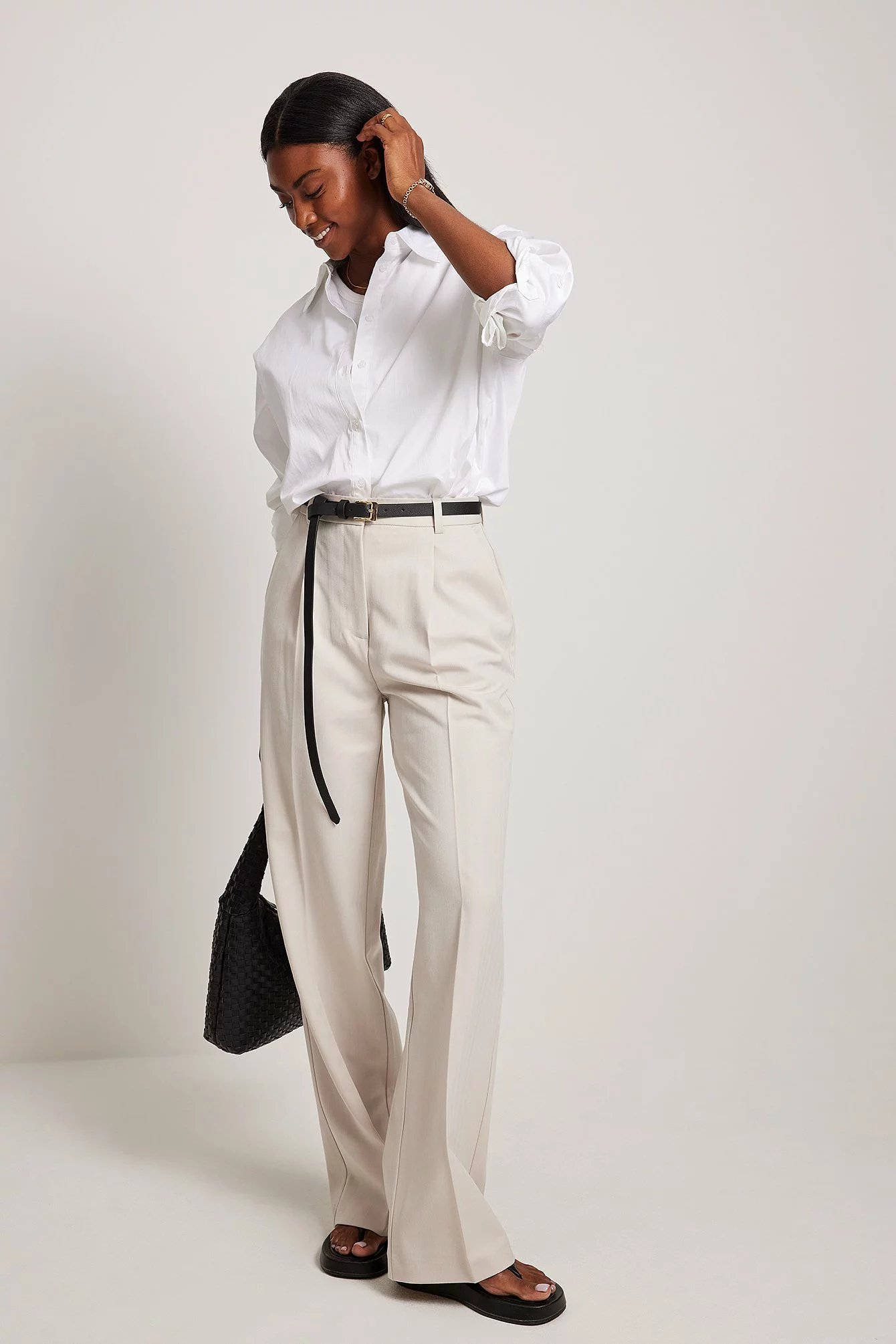 NA-KD Classic Heavy High Waist Suit Pants - Image 23