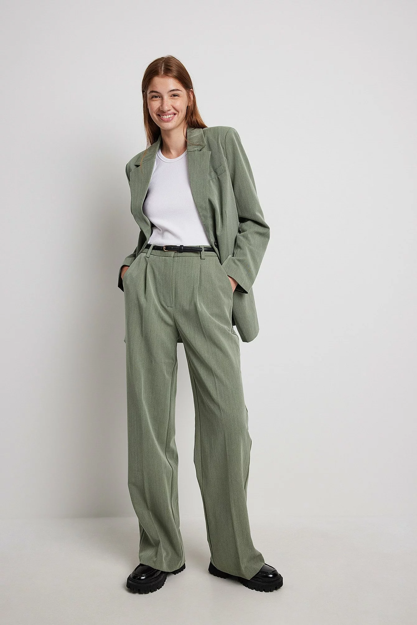 NA-KD Classic Heavy High Waist Suit Pants - Image 2