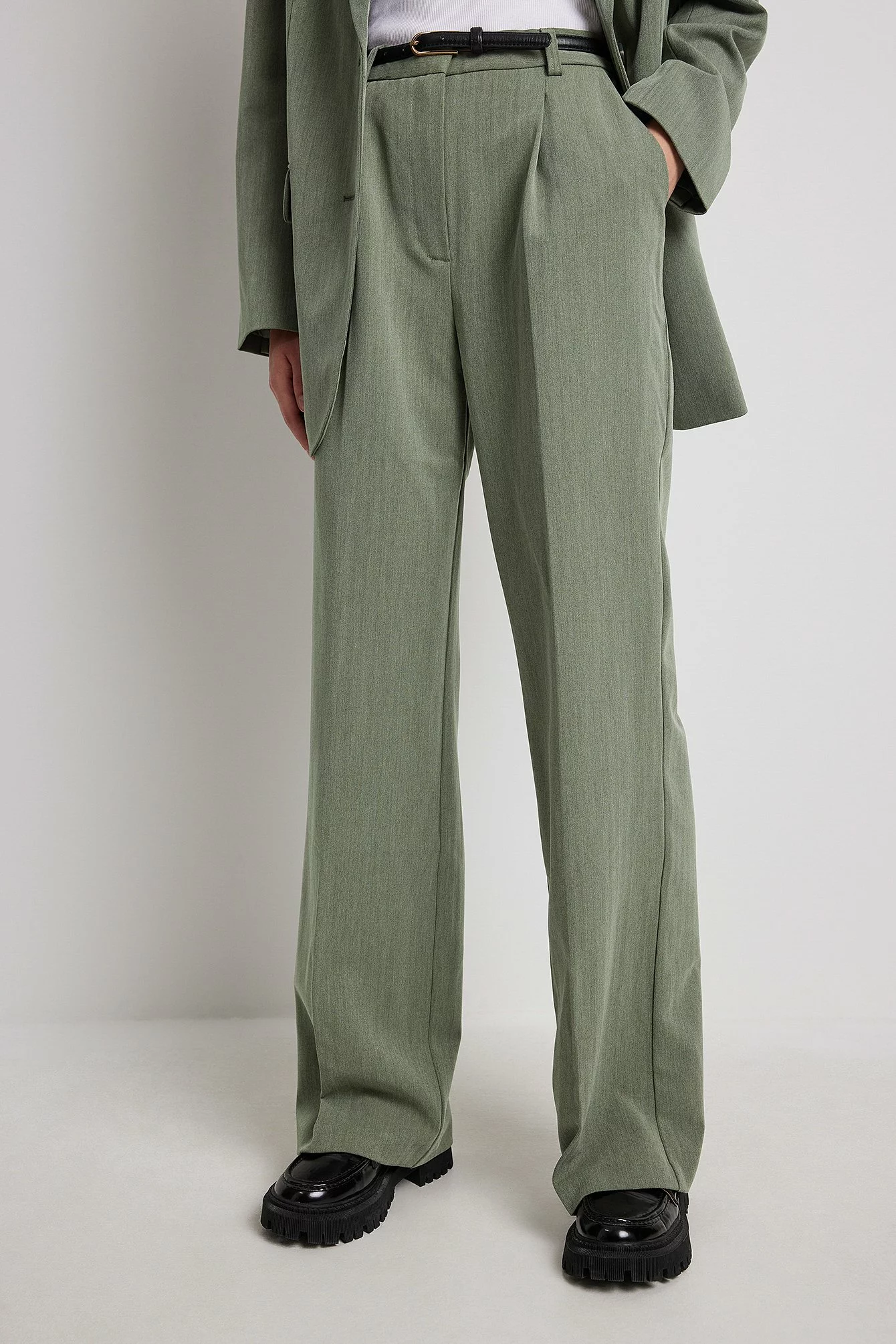 NA-KD Classic Heavy High Waist Suit Pants - Image 4