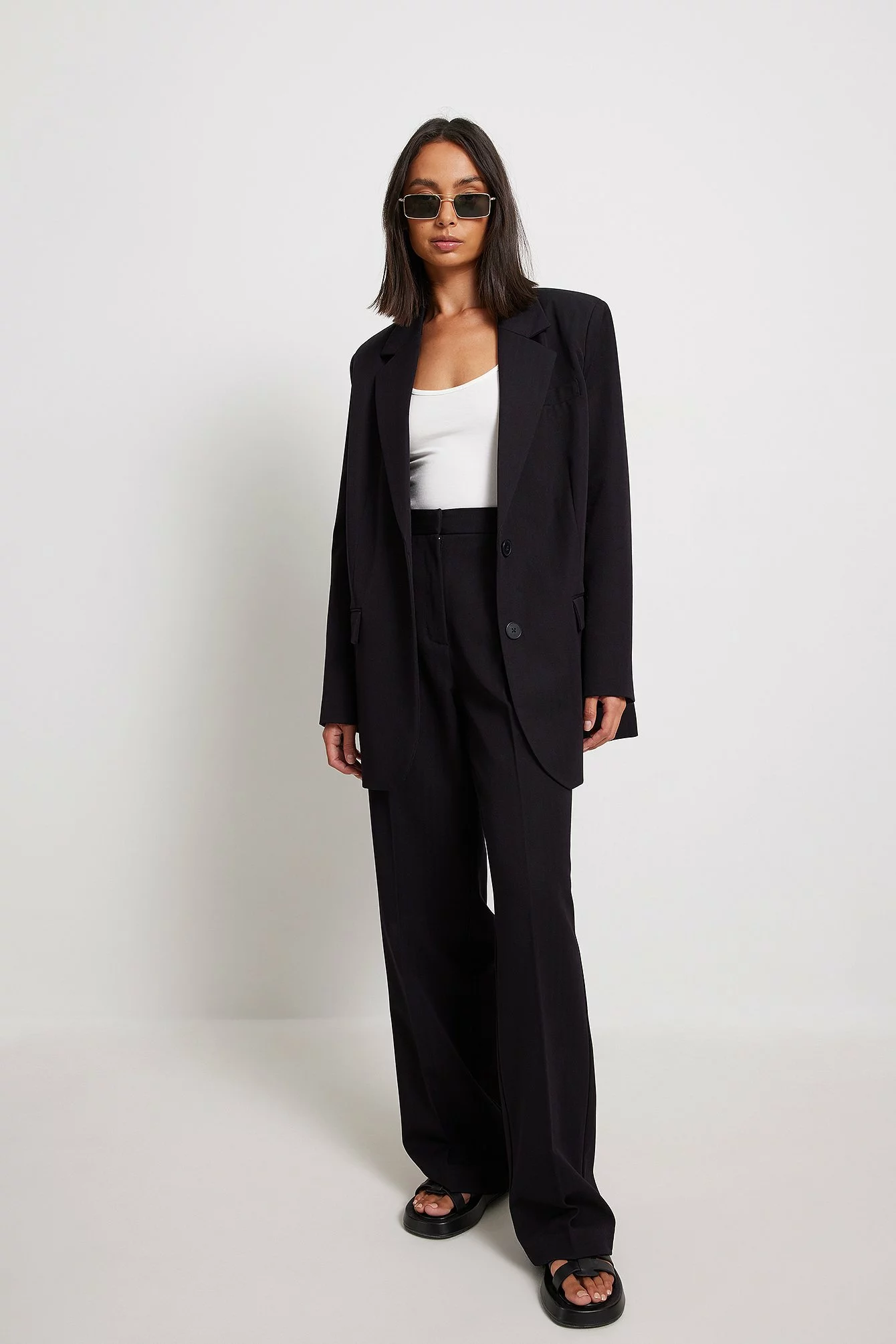 NA-KD Classic Heavy High Waist Suit Pants - Image 8