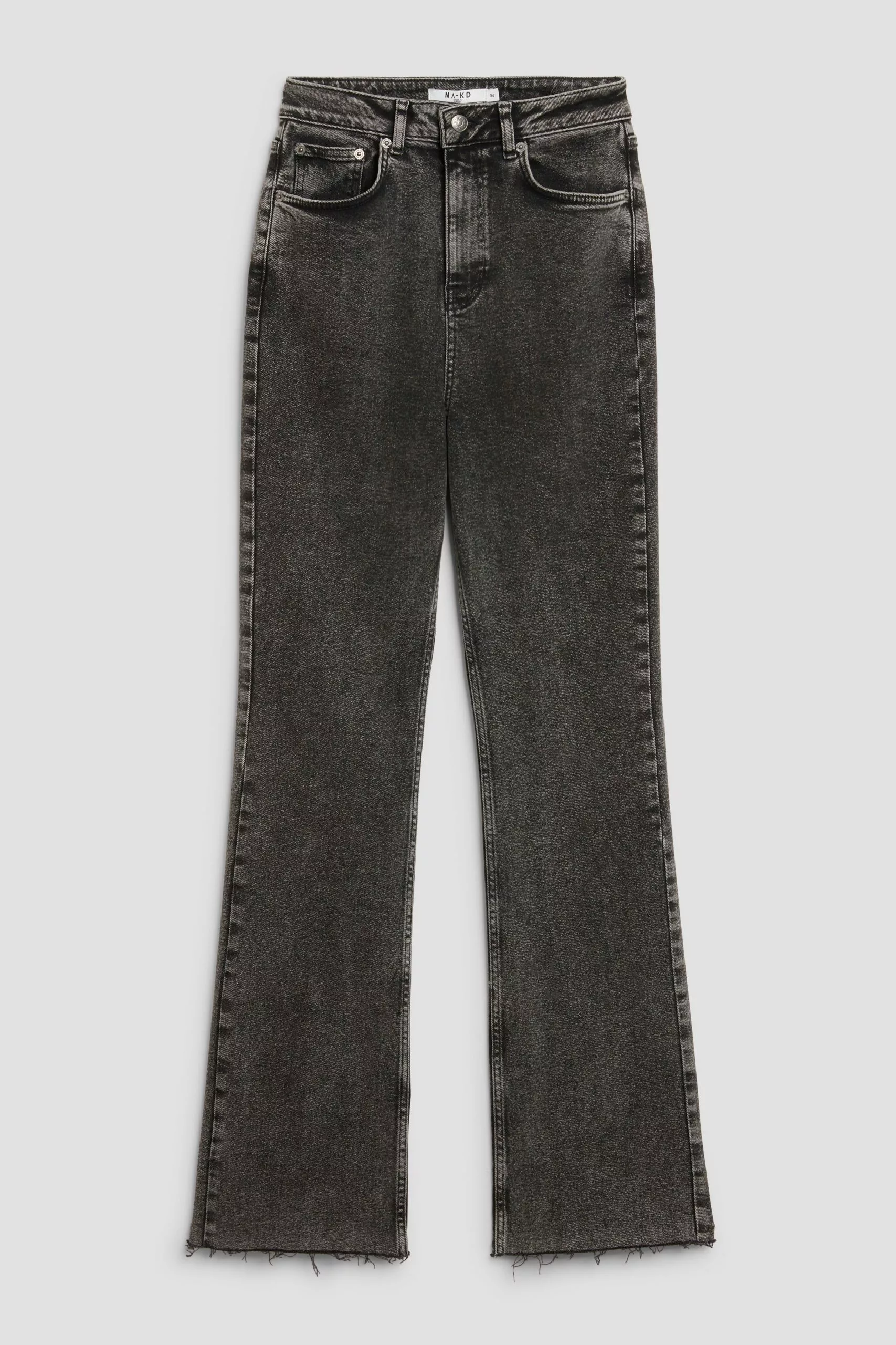 NA-KD Trend Flared High Waist Jeans - Image 17