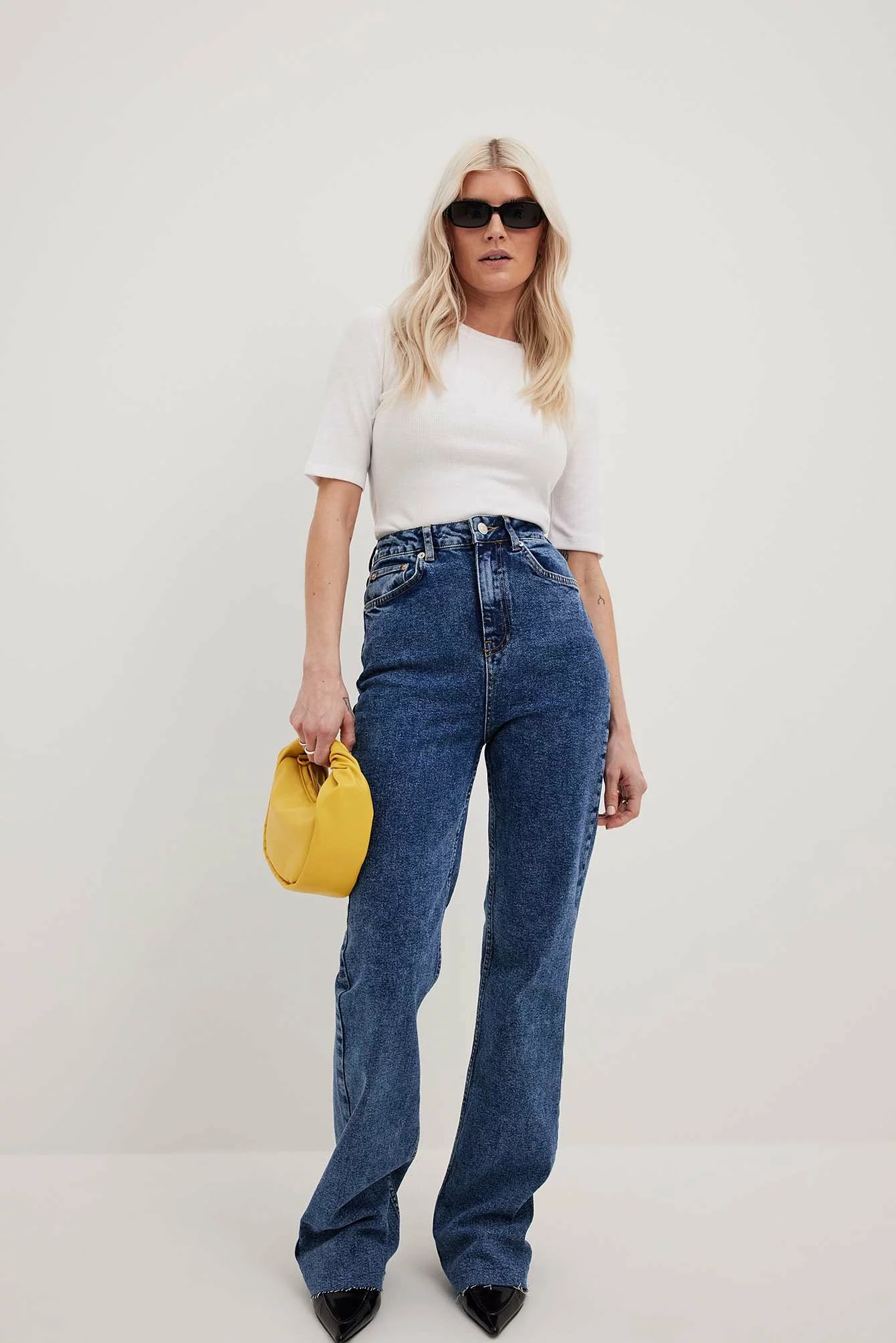 NA-KD Trend Flared High Waist Jeans - Image 7