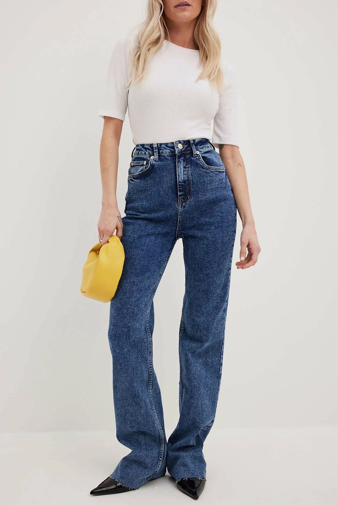 NA-KD Trend Flared High Waist Jeans - Image 9