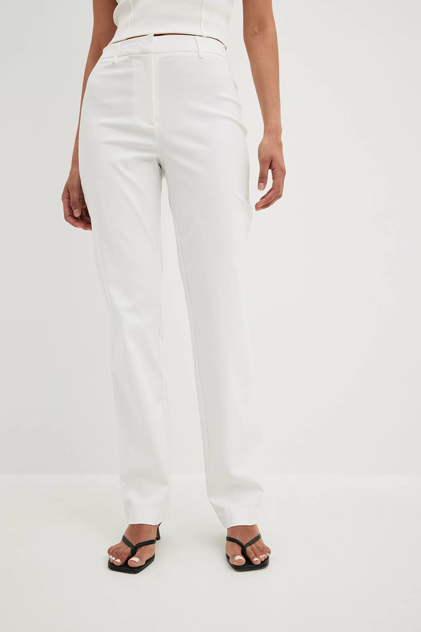 Susanna Wurz X NA-KD High Waisted Stretch Trousers - Image 3