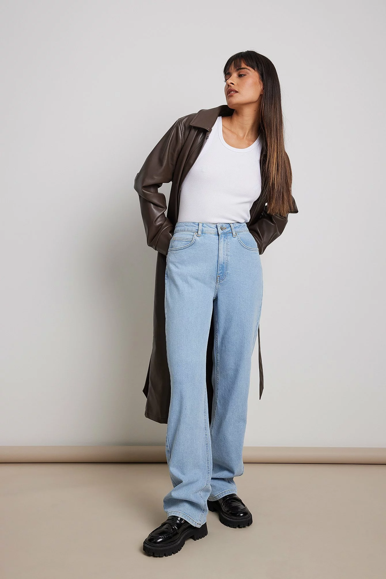 Mocean Sisters X NA-KD Highwaisted Straight Leg Denim