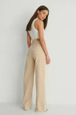 NA-KD Trend Wide Leg High Waist Colored Denim