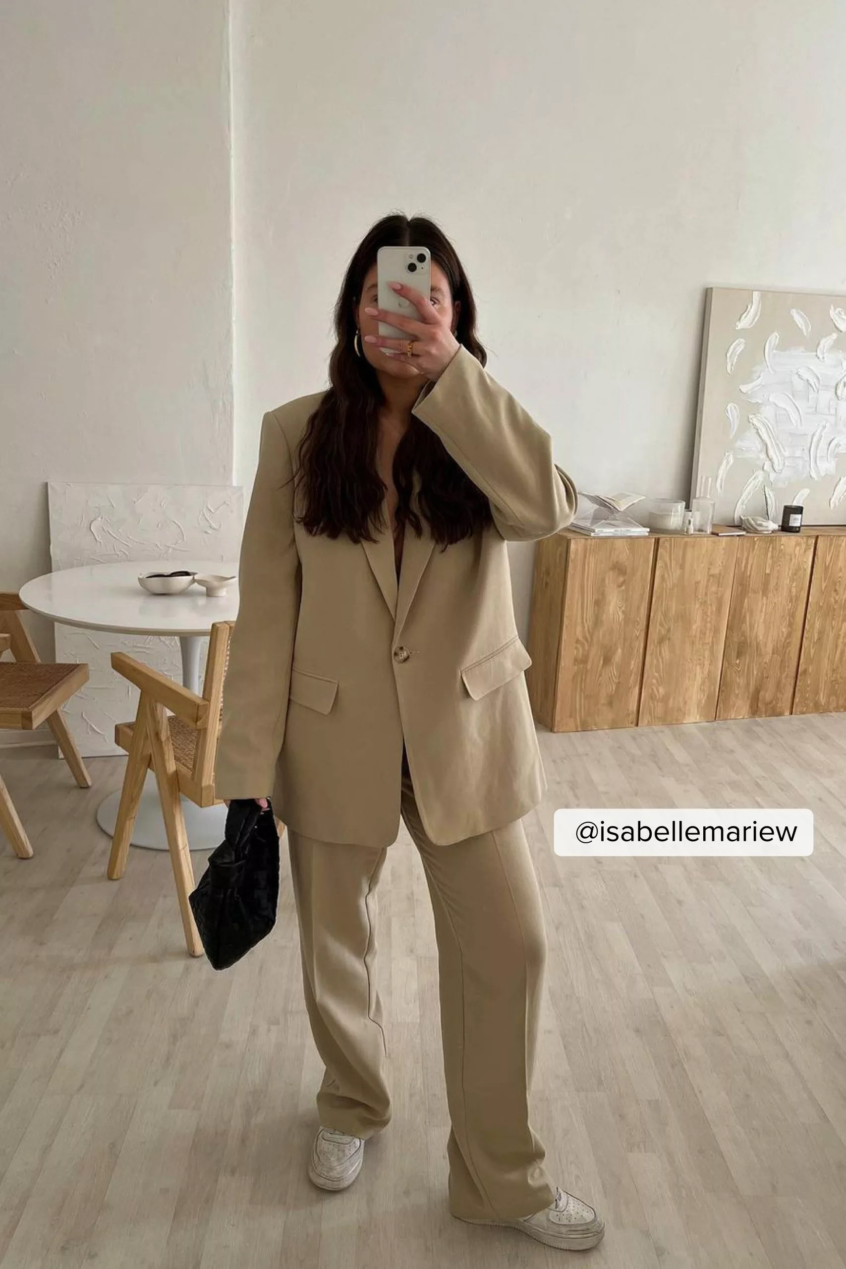 NA-KD Classic Melange Suit Pants