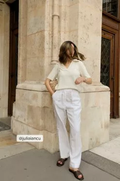 NA-KD Classic Linen Cropped Pants