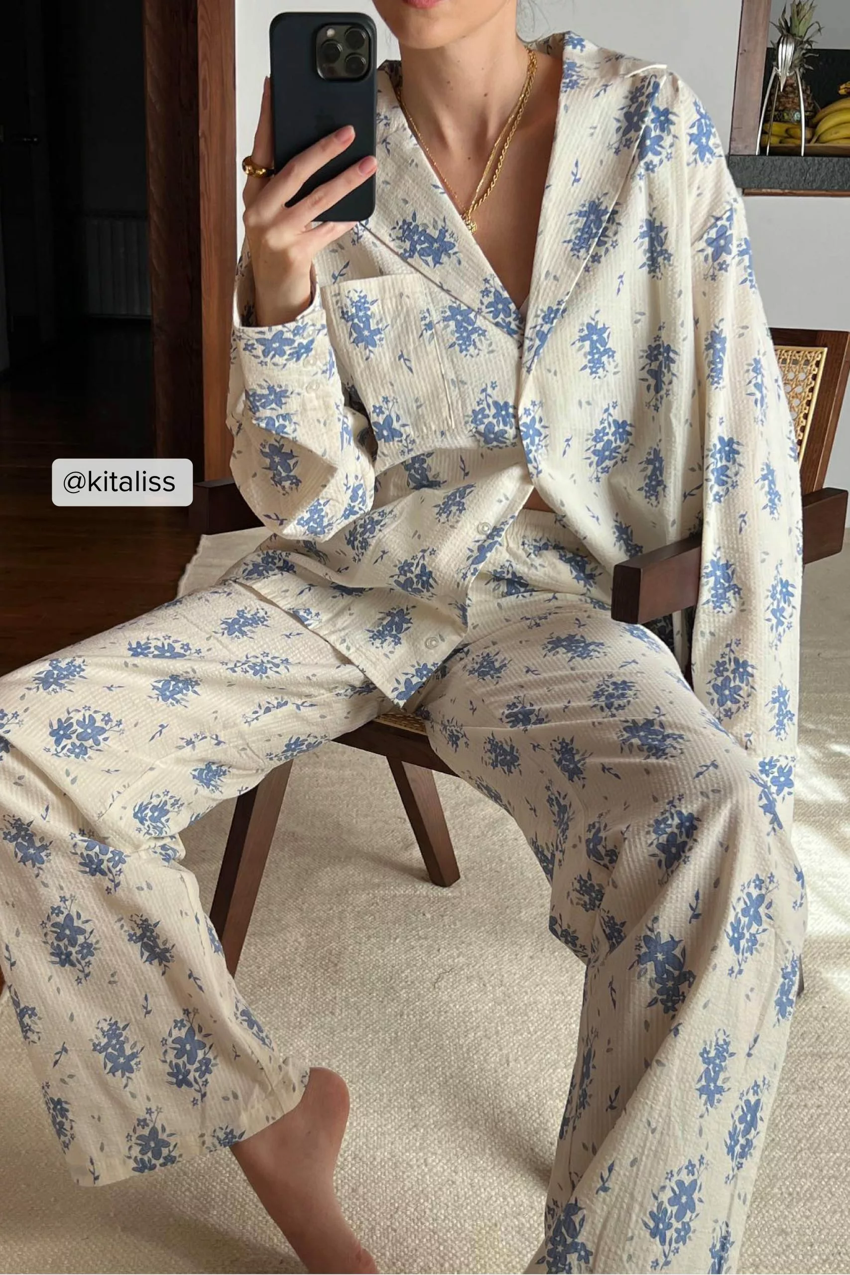 Sanna Jörnvik X NA-KD Pyjamas Shirt - Image 9