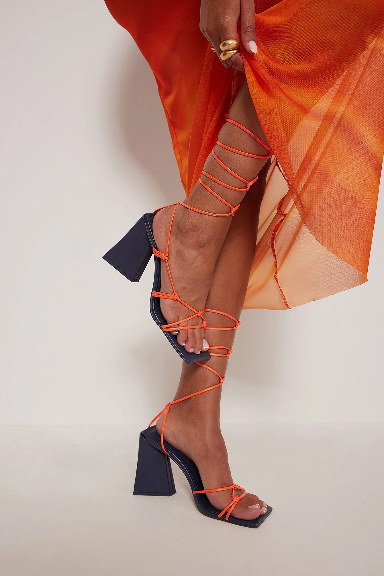 Elin Warnqvist X NA-KD Knot Detail Heels - Image 5
