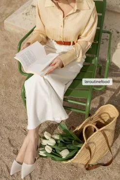 Molly Rustas X NA-KD Oversized Satin Shirt