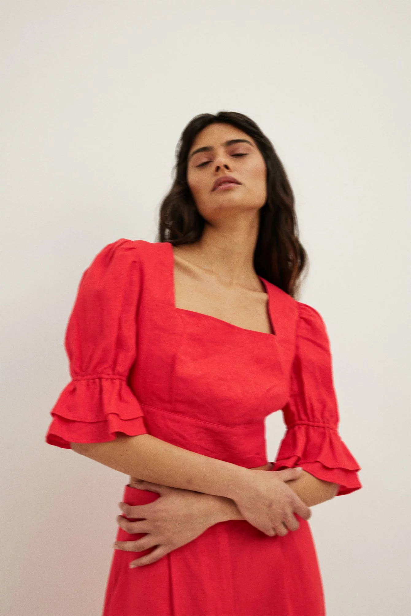 NA-KD Linen Tie Back Top - Image 12