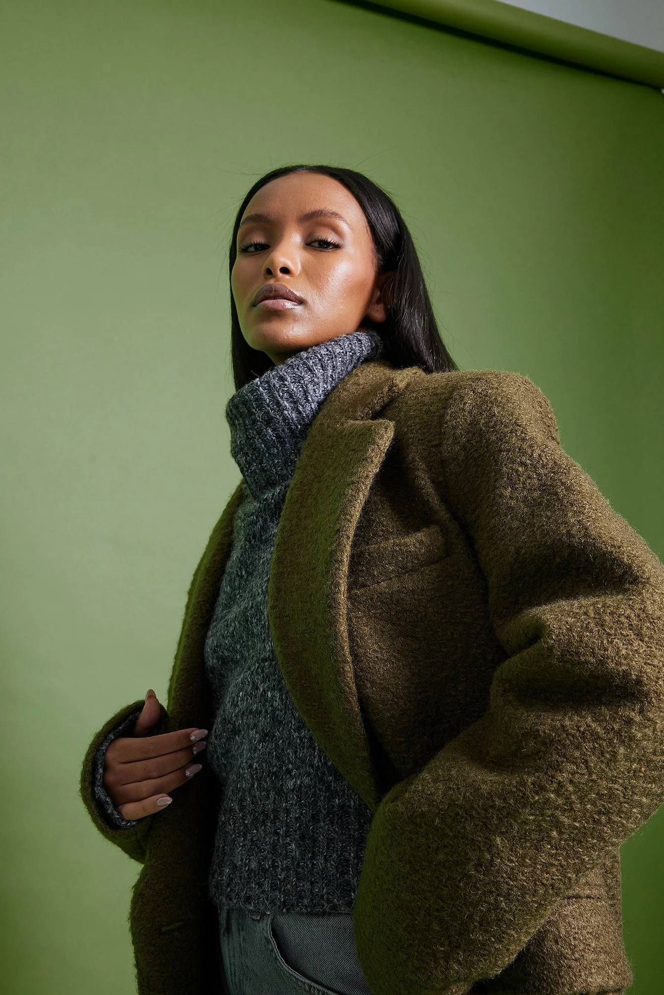 NA-KD Trend Long Straight Coat - Image 9