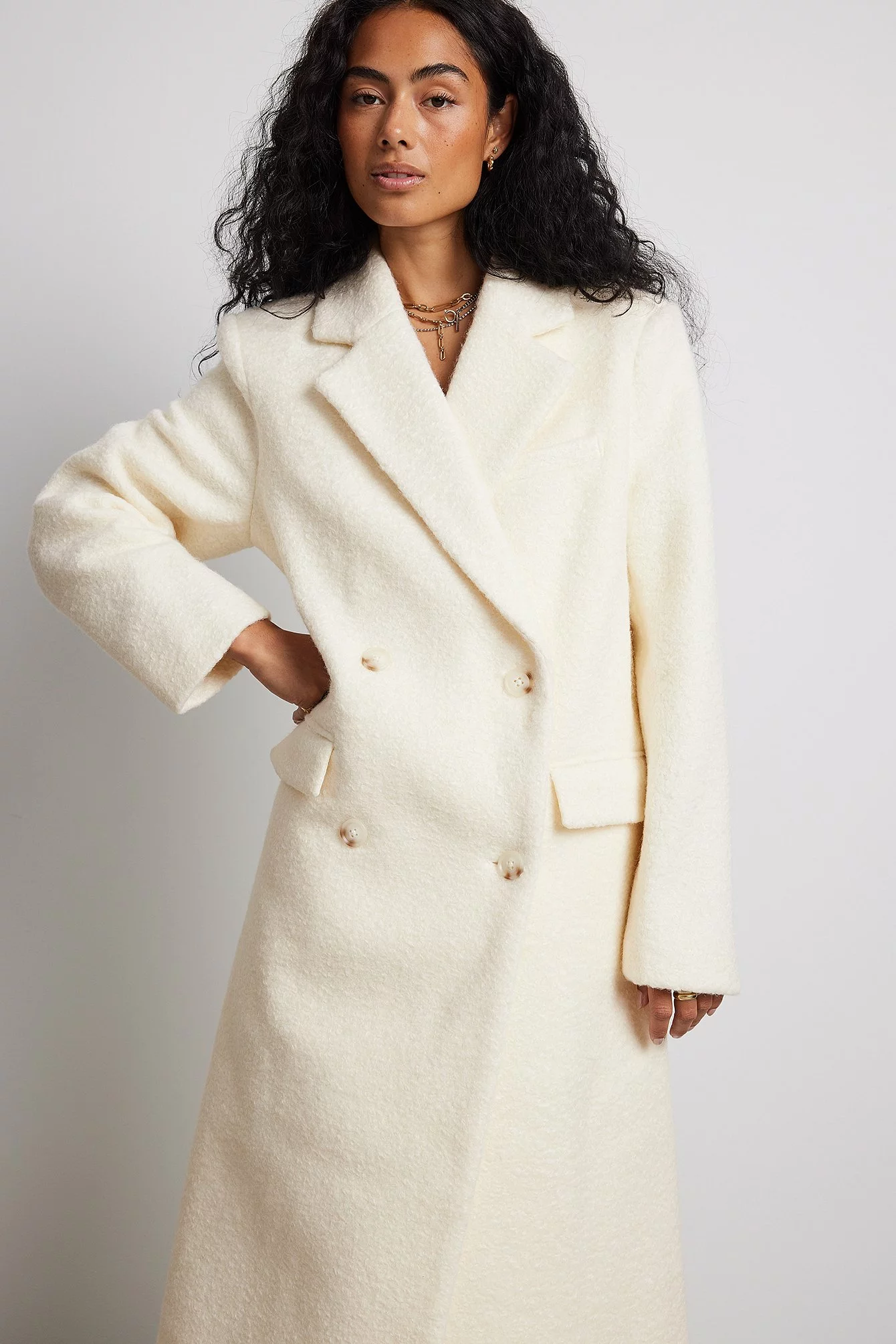NA-KD Trend Long Straight Coat - Image 5
