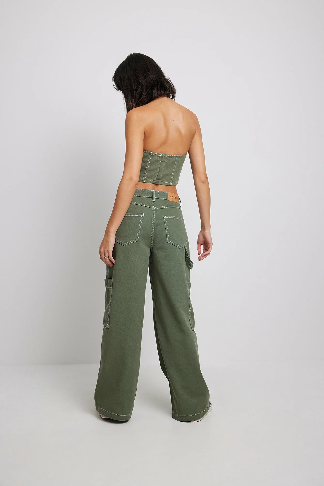 NA-KD Loose Cargo Denim - Image 2