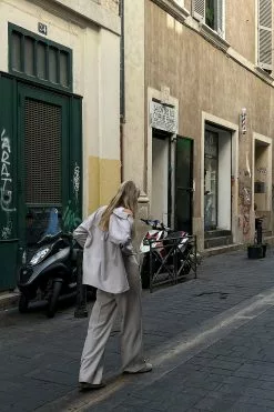 Maddie Demaine X NA-KD Loose Fit Straight Trousers