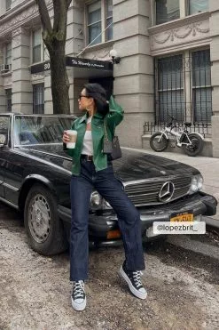 NA-KD Trend High Waist Straight Side Slit Jeans