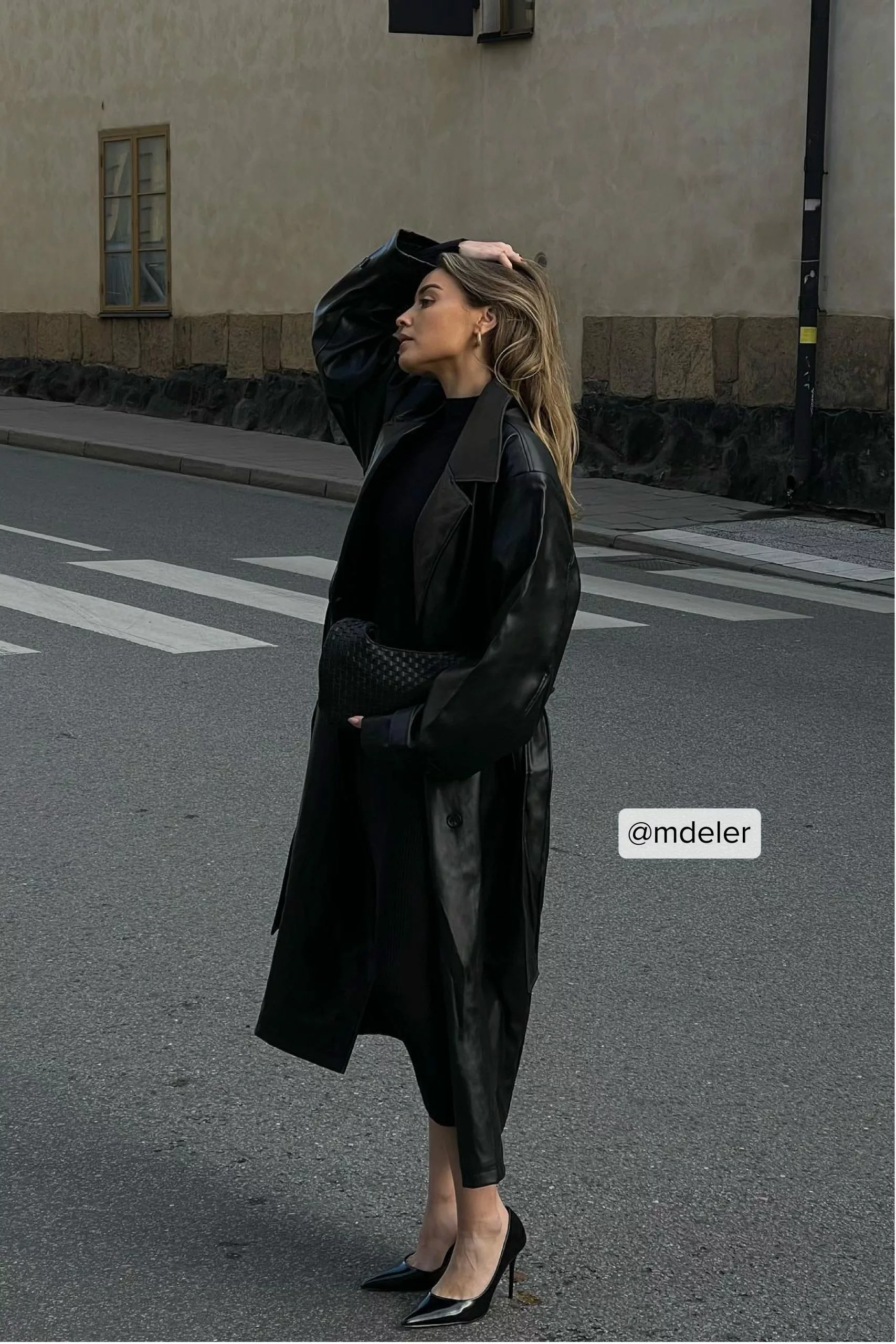 Mimi A.R X NA-KD Shoulder Padded PU Coat - Image 6