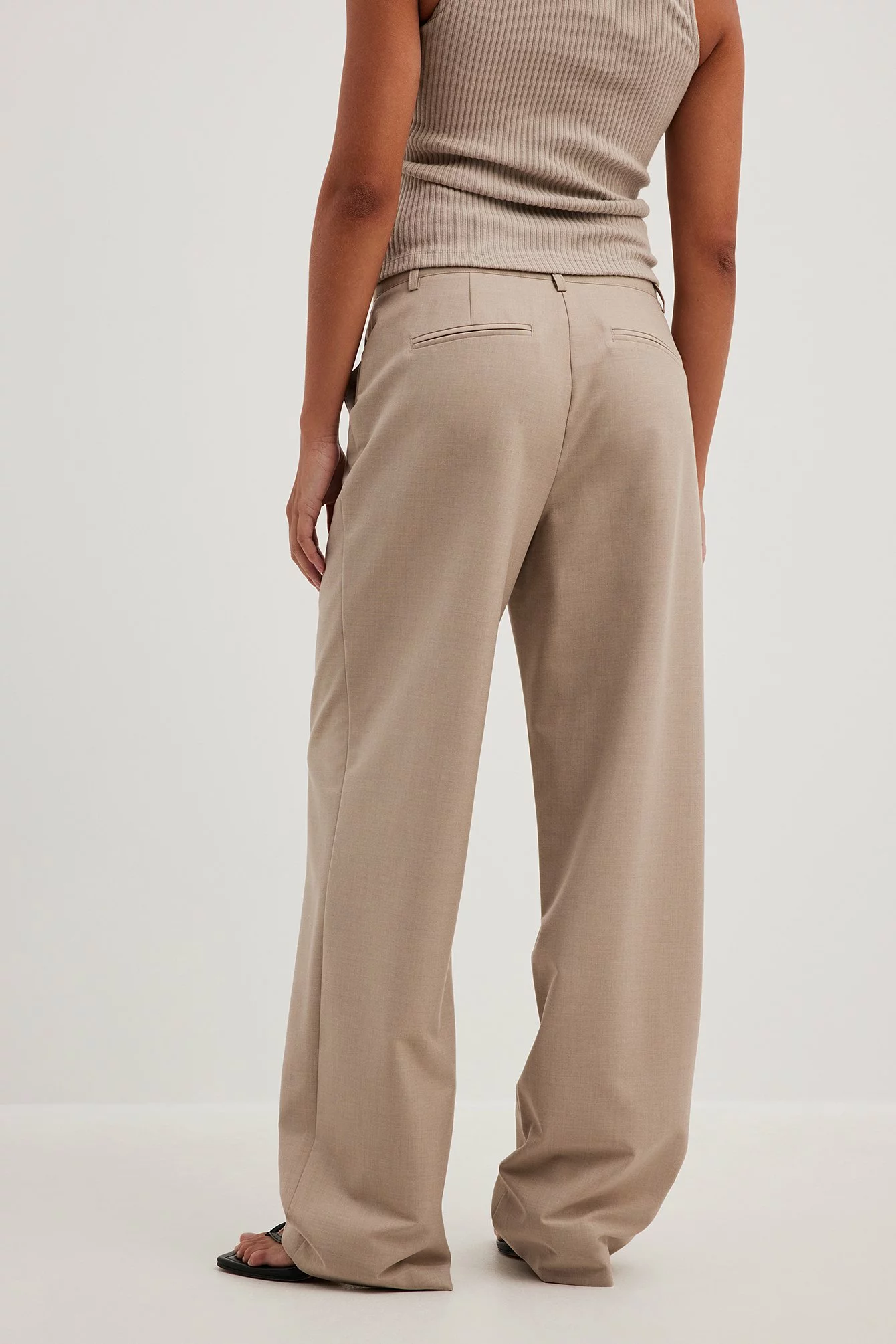 NA-KD Classic Melange Mid Rise Suit Pants - Image 16