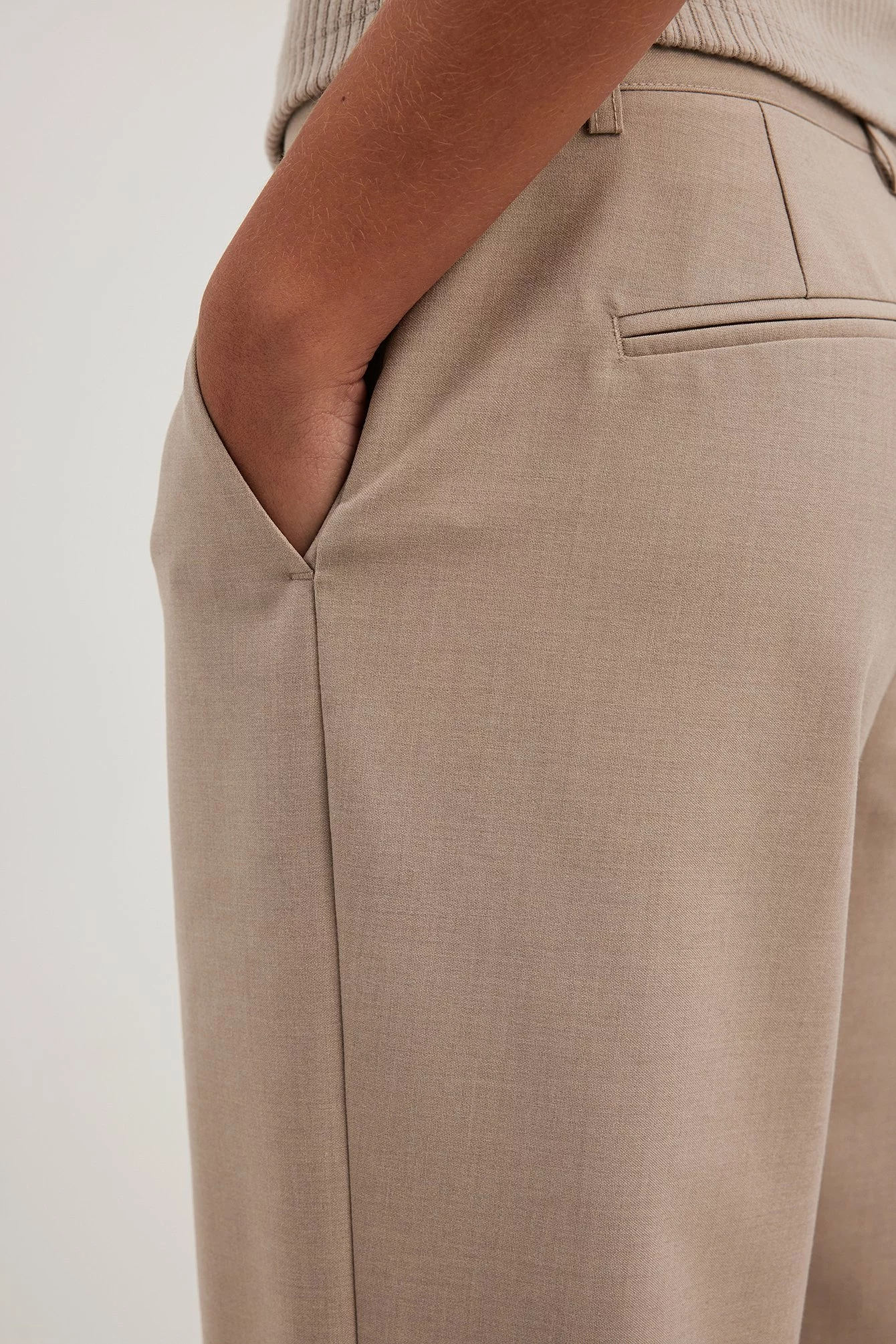 NA-KD Classic Melange Mid Rise Suit Pants - Image 19